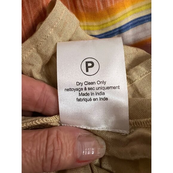 Striped Boho Maxi Dress By Tanvi Kedia With Adjustable Straps & V-Neckline - Picture 11 of 11